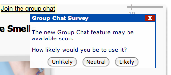 Group Chat Fake Survey