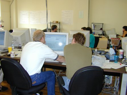 Kent Beck and Eric Evans pair programming