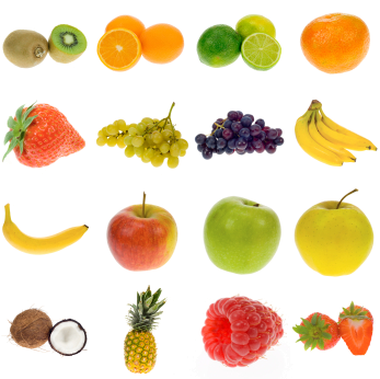a variety of different fruit