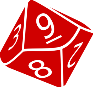 a ten-sided die