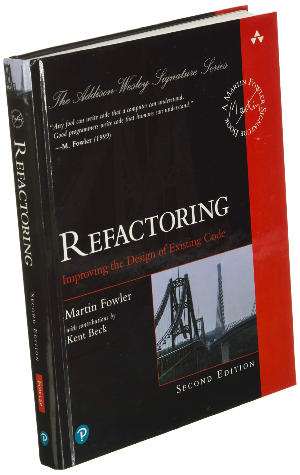 An image of the refactoring book by martin fowler