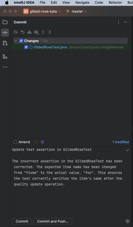 Commit Message