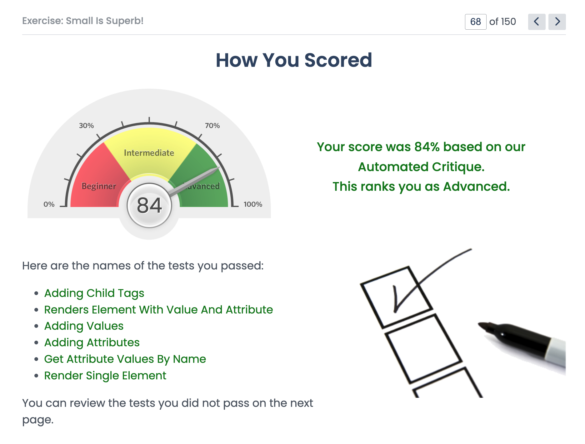 Score 84